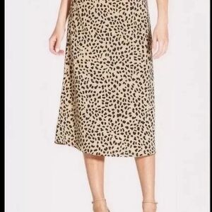 XS Sanctuary Animal Print Midi Skirt